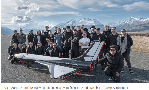 El equipo espera que el avión alcance la barrera de los 100 kilómetros de altitud.