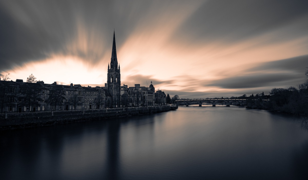 La ciudad de Perth, en Escocia.