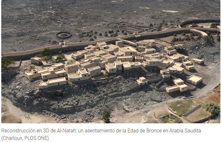 La ciudad estaba oculta bajo una capa de rocas basálticas negras.