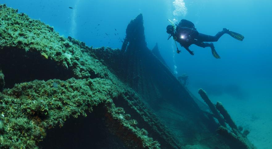 Encontraron un misterioso barco inglés de 200 años hundido en el caribe mexicano